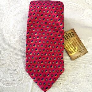 Cacties Silk Western Print Pink Tie “For the Cowboy in Us All” Handmade in USA